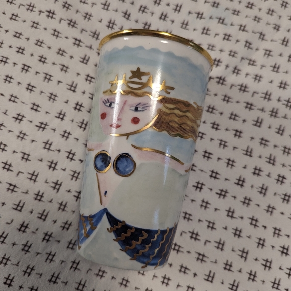 Starbucks Other - Starbucks 2014 Underwater Sea Swimming Mermaid Blue Tail Tumbler Mug Cup 12 oz